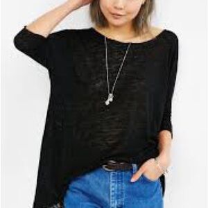 Urban Outfitters Project Social Tee Black Long Sleeve Top